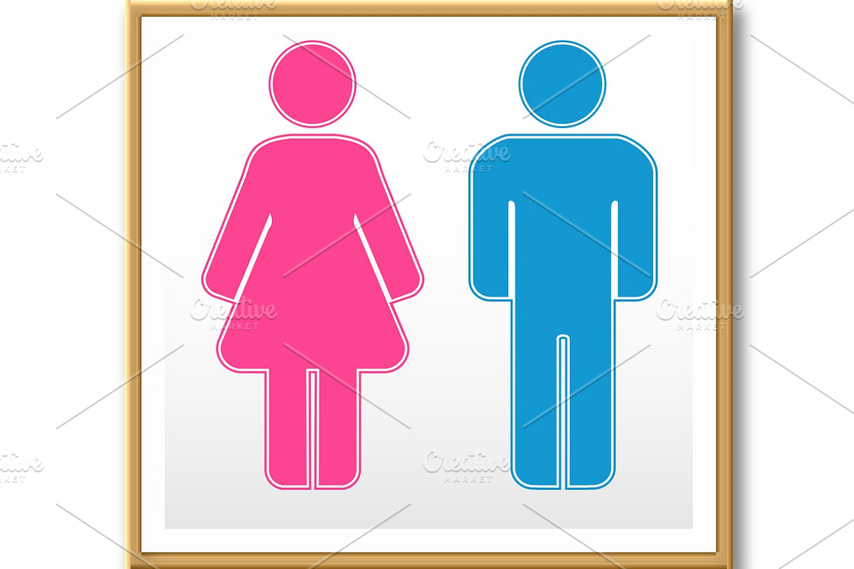 Man and woman icons, an Outline Icon by RODINA (Photo 2 of 3)