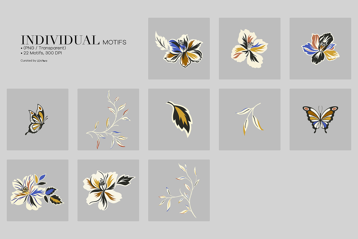 Florvé Expressive Floral Patterns, a Pattern Graphic by LEAFure (Photo 6 of 10)