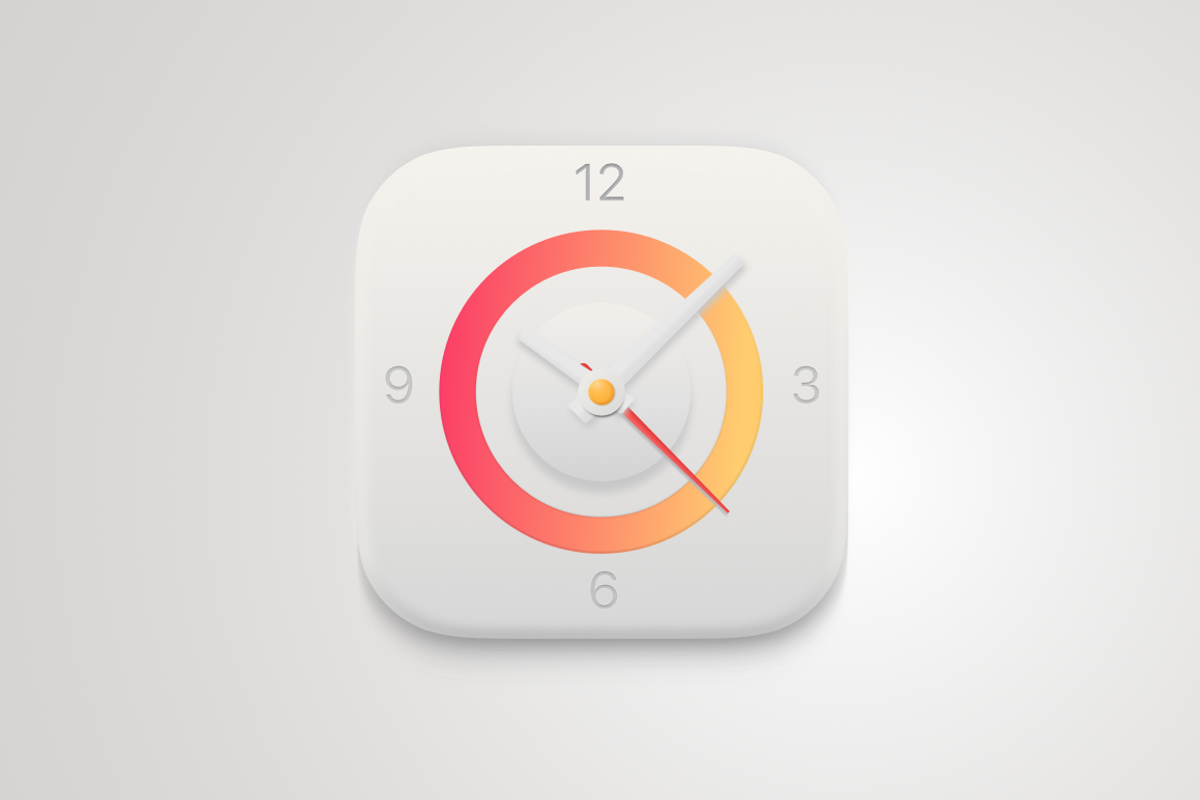 UI Clock App Icon, an Icon by John Khester (Photo 1 of 2)