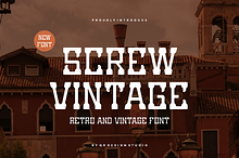 Screw Vintage Slab Serif & Western