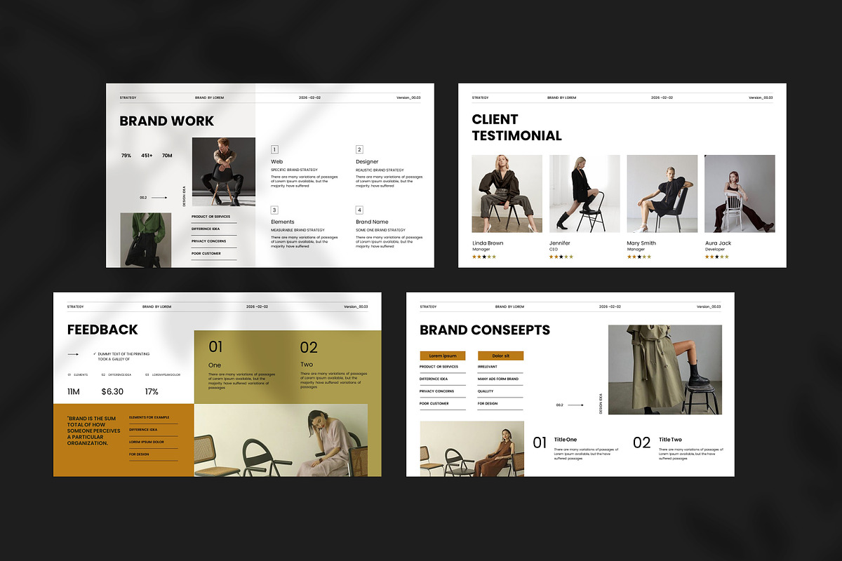 Brand Strategy Presentation Template, a Presentation Template by Slide-Agency (Photo 10 of 11)