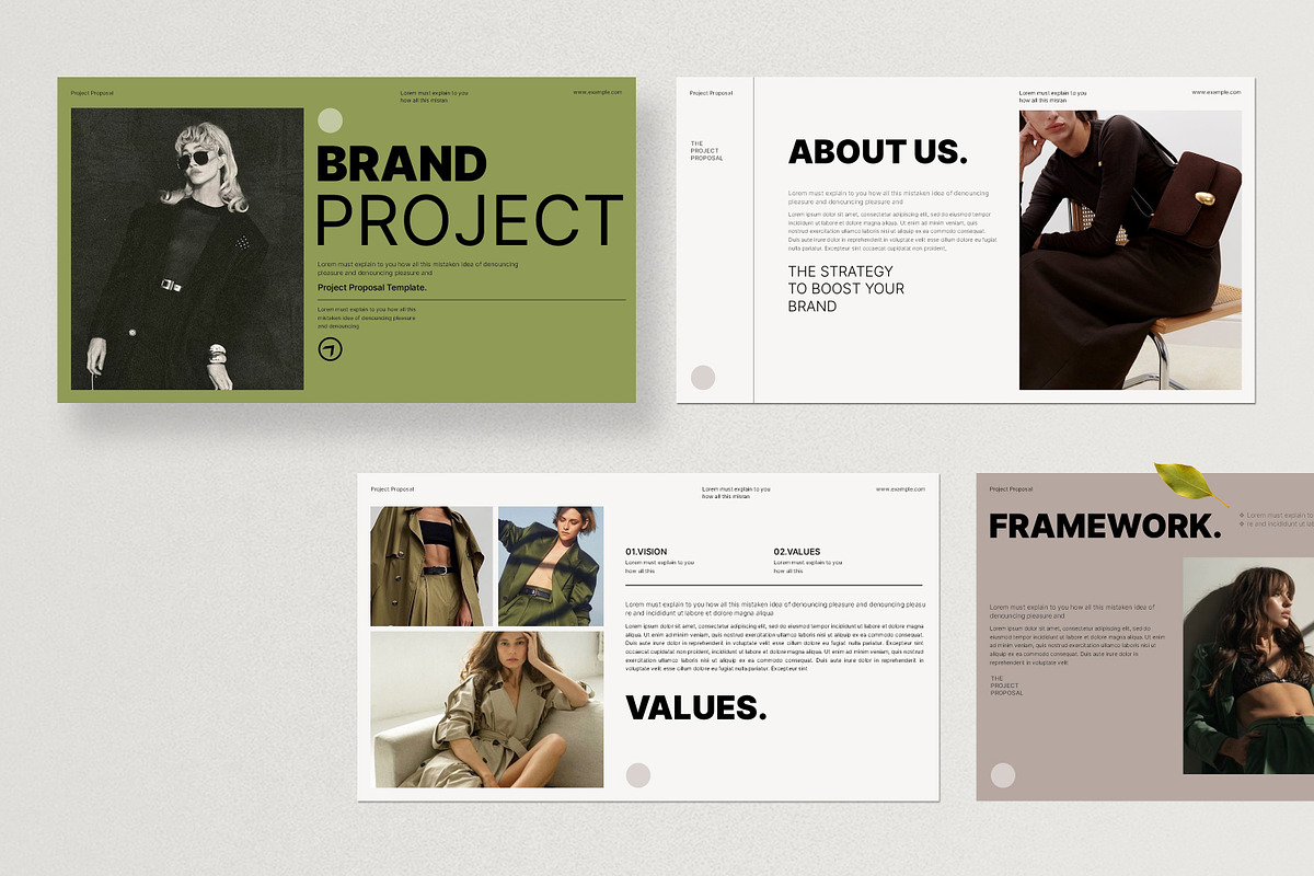 Brand Project Presentation Template, a Presentation Template by Aura Agency (Photo 3 of 10)