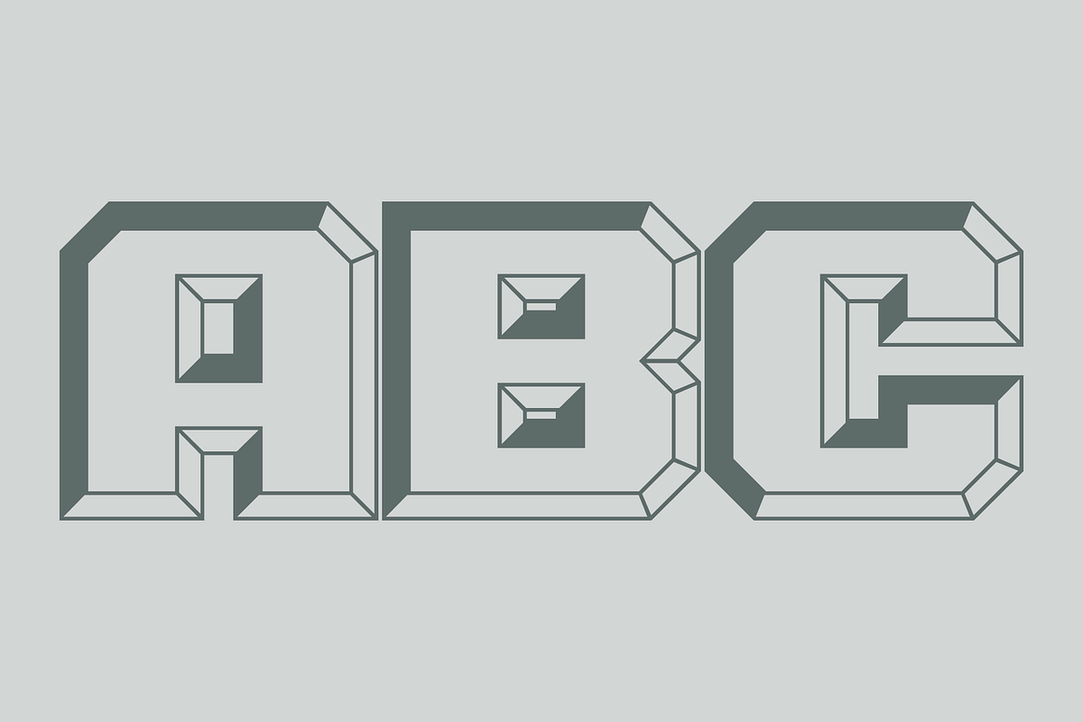 Chiseled Initials - Sans Serif Font, a Sans Serif Font by GG Design (Photo 3 of 11)