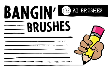 Bangin' Brushes - 172 Vector Brushes