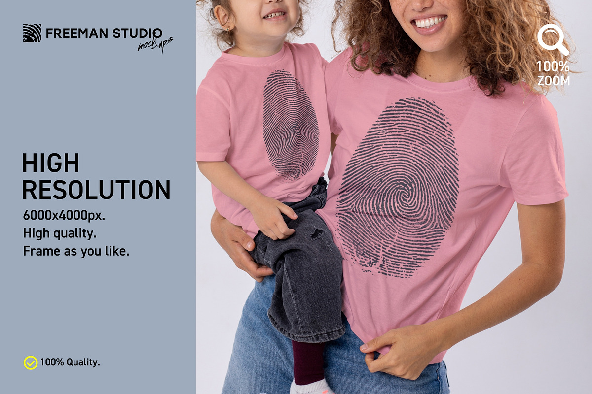 T-Shirt Mock-Up Set, a Shirt Mockup by Freeman Studio (Photo 5 of 15)