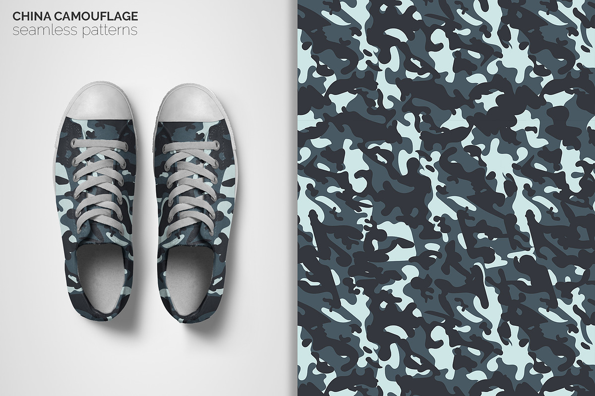 China Camouflage Seamless Patterns, a Pattern Graphic by 3Y_Design (Photo 4 of 6)