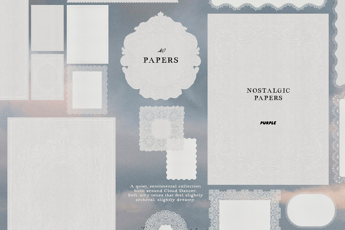 Nostalgic papers & frames, a Texture Graphic by Purple (Photo 17 of 20)