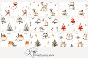 70 white Christmas seamless pattern, a Pattern Graphic by Poppy Lane Studio (Thumbnail 7 of 10)
