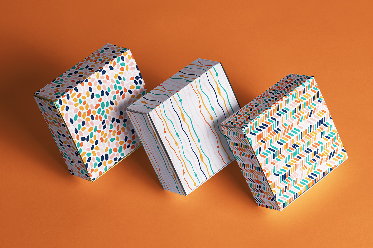 Abstract Vibrant Colors Patterns, a Pattern Graphic by Yamurchik (Photo 4 of 6)