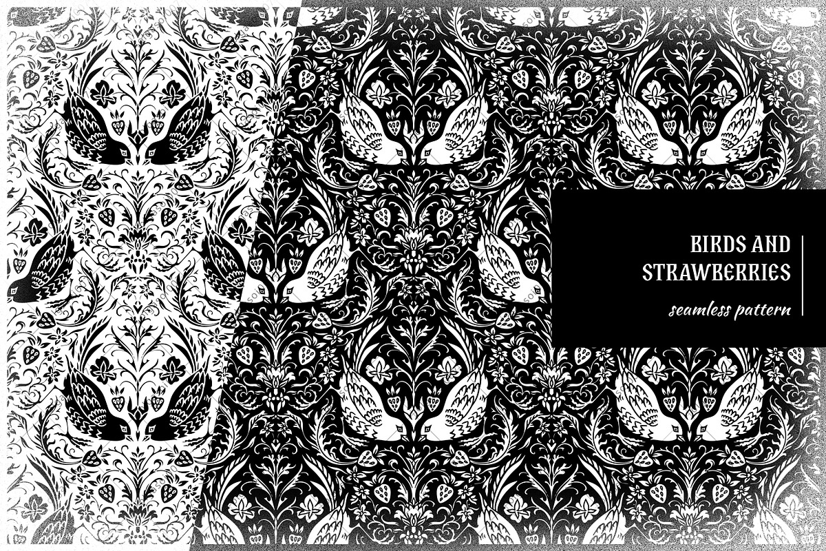 White garden. Seamless patterns, a Pattern Graphic by OlgaSoi007 (Photo 5 of 10)