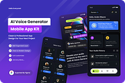 VoxCraft - AI Voice Generator Apps, an App Template by SquidPixey (Thumbnail 1 of 5)