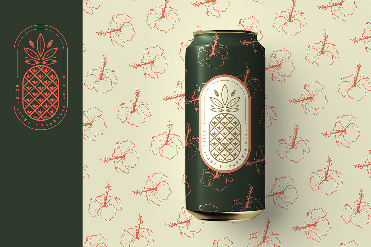 Tropical Logos and Patterns, a Branding & Logo Template by Polar Vectors (Photo 13 of 16)