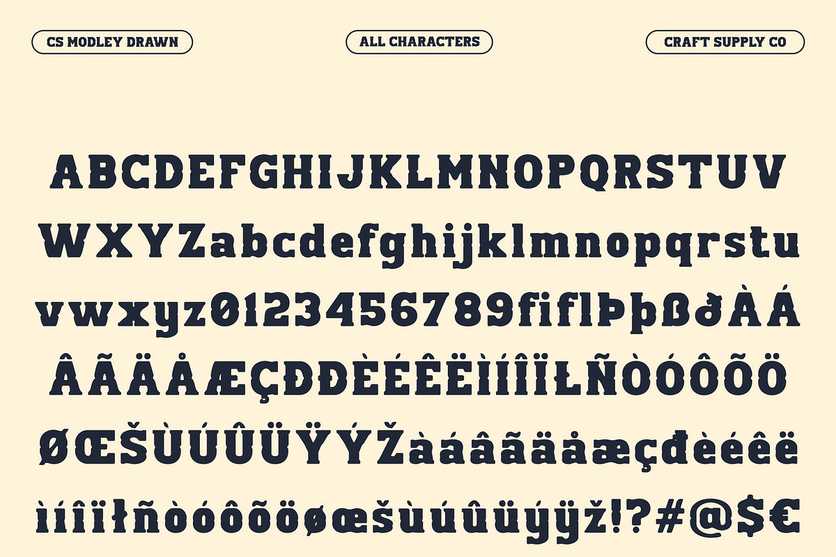 CS Modley Drawn, a Serif Font by Craft Supply Co. (Photo 8 of 8)