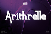 Arithrelle - Vintage Serif Font, a Serif Font by Rishsketch (Thumbnail 1 of 15)