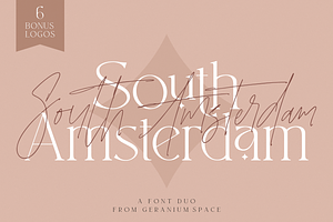 South Amsterdam Font Duo & Logos, a Serif Font by Megi Satyo Widodo