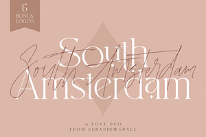 South Amsterdam Font Duo & Logos