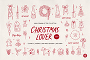 Christmas Hand Drawn Doodles Set, an Object Graphic by Alena Koval (Thumbnail 1 of 18)