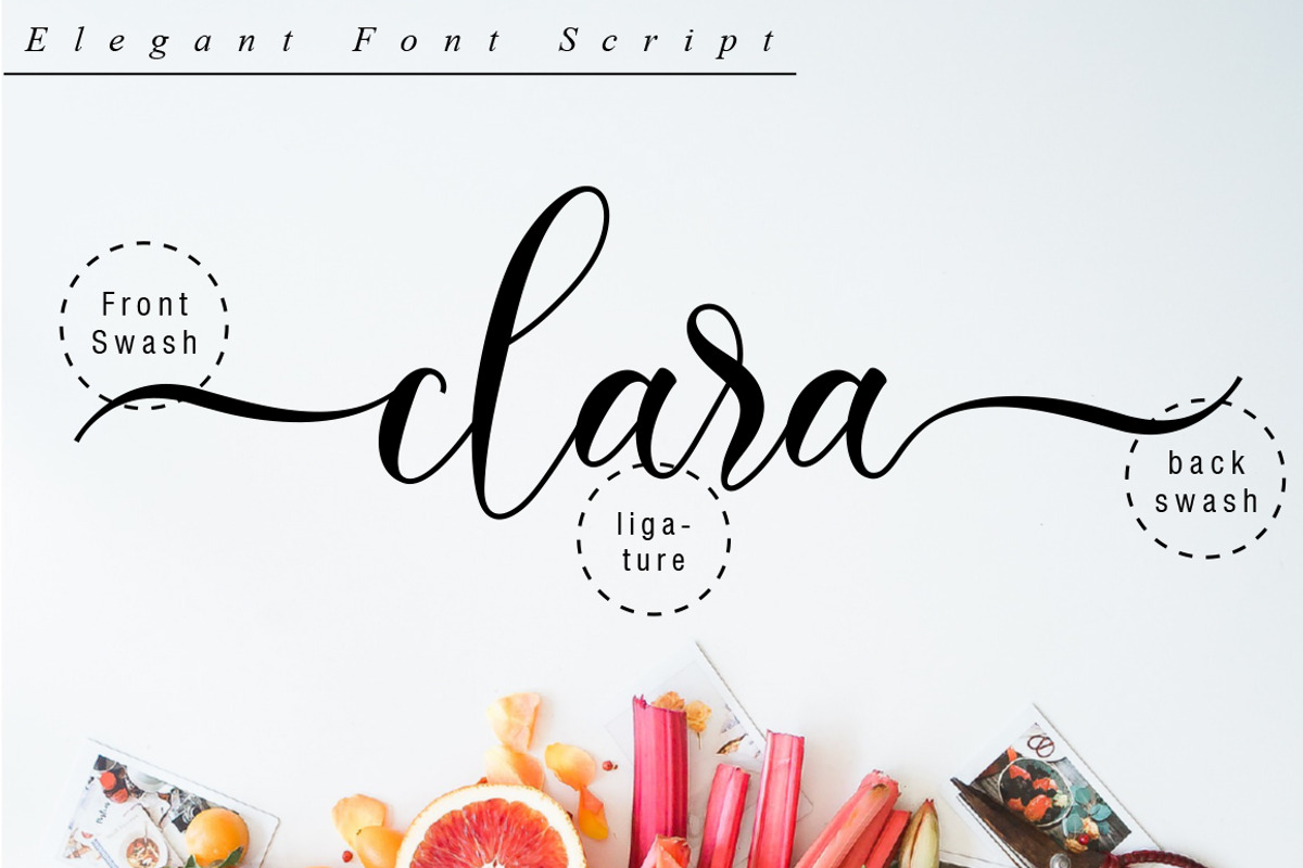 Clara Script, a Script Font by Nissa Studio (Photo 10 of 12)
