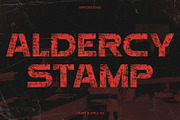Aldercy Stamp, a Sans Serif Font by Craft Supply Co. (Thumbnail 1 of 8)