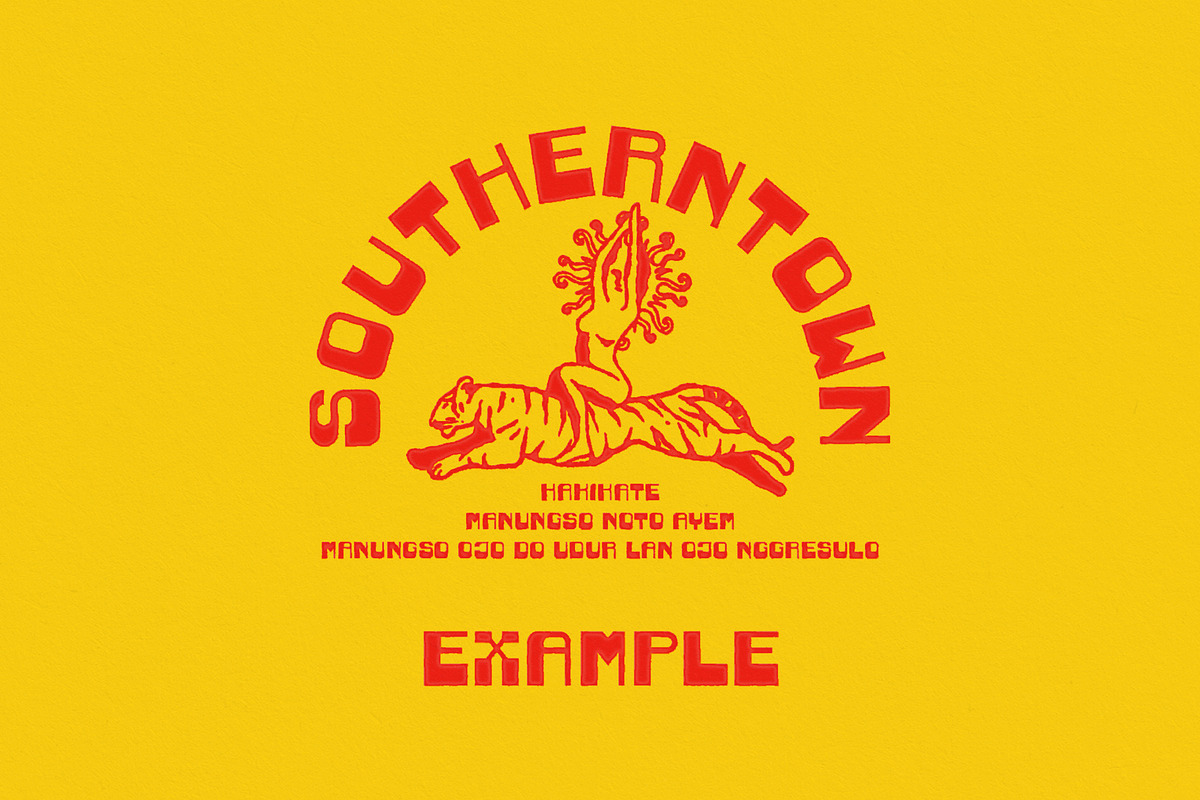 MODULON Display Font, a Slab Serif Font by Southerntown (Photo 3 of 4)