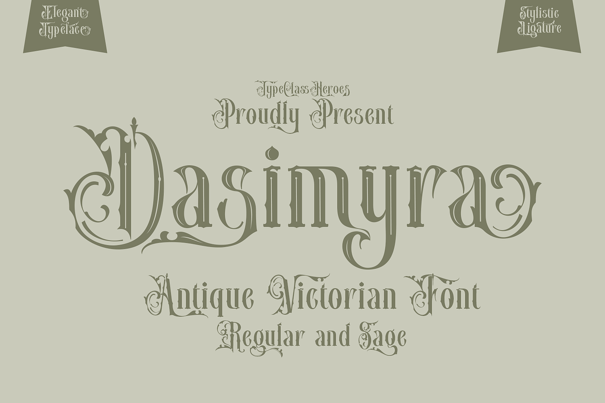 Dasimyra Antique Typeface, a Blackletter Font by TypeClassHeroes (Photo 1 of 10)