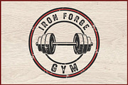 10 Vintage Gym Fitness Logo Badge, a Healthcare Illustration by Artivon (Thumbnail 2 of 11)
