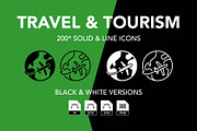 200 Travel and Tourism Icon Set, an Icon by Genestro Shop (Thumbnail 1 of 5)