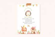 WOODLAND ANIMAL FACES. Watercolor, an Animal Illustration by OlliArtDesign (Thumbnail 5 of 10)