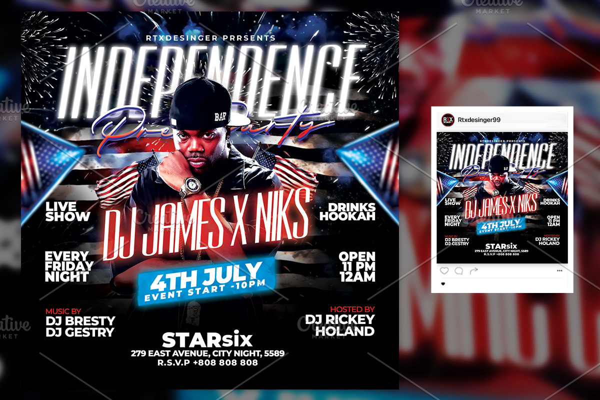 Independence Day Flyer, a Flyer Template by RTXdesinger99 (Photo 2 of 3)