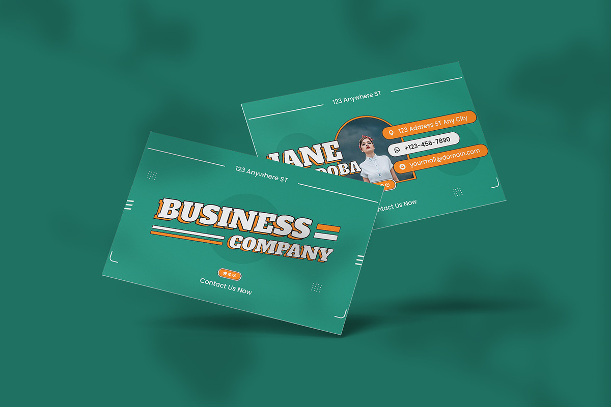 Retro - Business Card, a Print Template by VUNIRA (Photo 2 of 2)