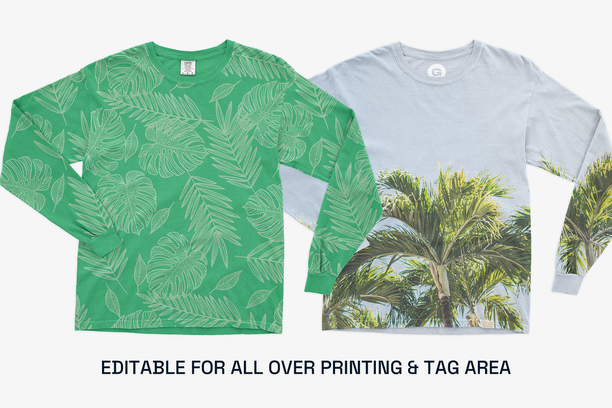 Comfort Colors Long Sleeve Mockups, a Shirt Mockup by GraphicHero (Photo 9 of 9)