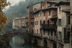 Beautiful Ponte Vecchio at Bassano, a Photo by Pavel_design