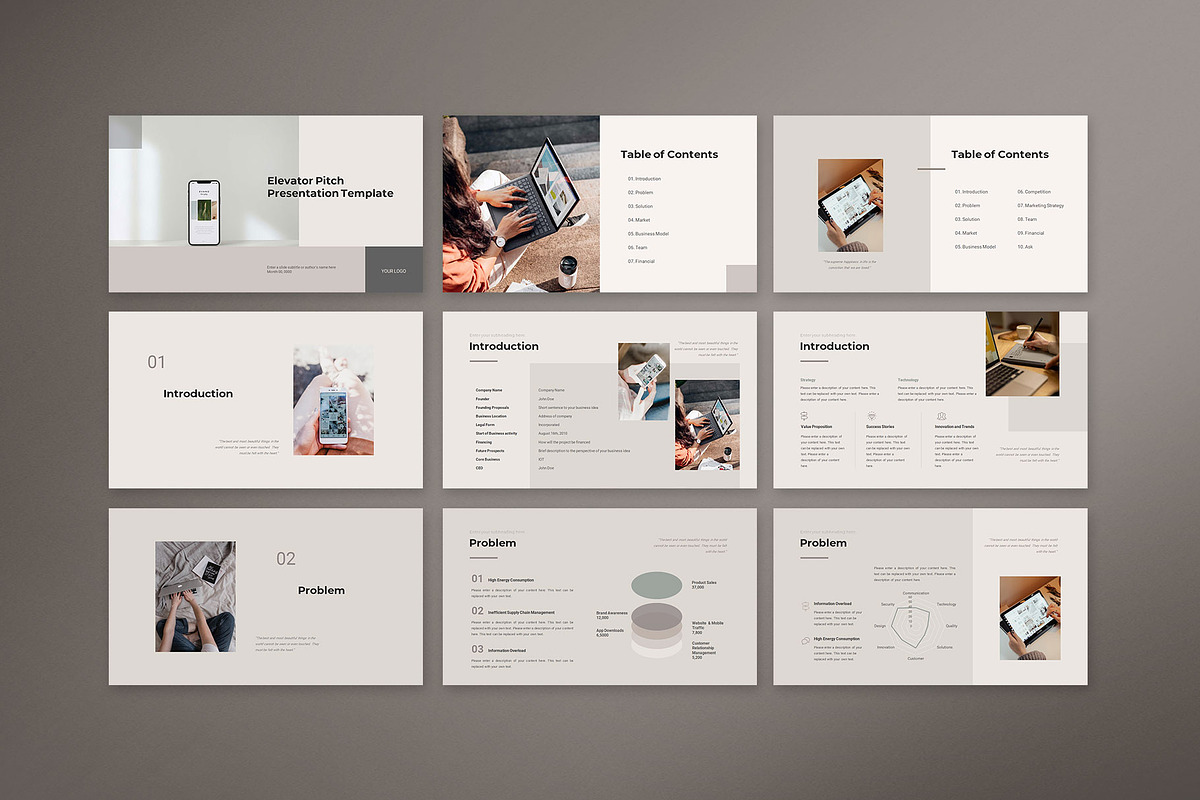Elevator Pitch Presentation Template, a Presentation Template by CreativityForest (Photo 4 of 7)
