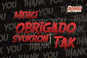 Booked - Rough Display Font, a Sans Serif Font by Gassstype (Thumbnail 9 of 9)