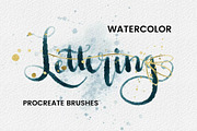 Watercolor Lettering Brush, a Brush Add-On by Angela Roze (Thumbnail 1 of 3)
