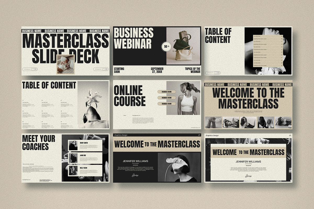 Slide Deck Masterclass Webinar, a Presentation Template by Studio Temply (Photo 8 of 14)