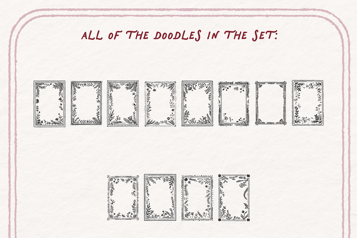 Cottagecore Borders, Frame Set, an Object Illustration by The October Creative (Photo 4 of 6)