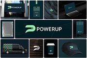 POWERUP|Modern Logo Design, a Branding & Logo Template by AyshaCanvas (Thumbnail 1 of 10)