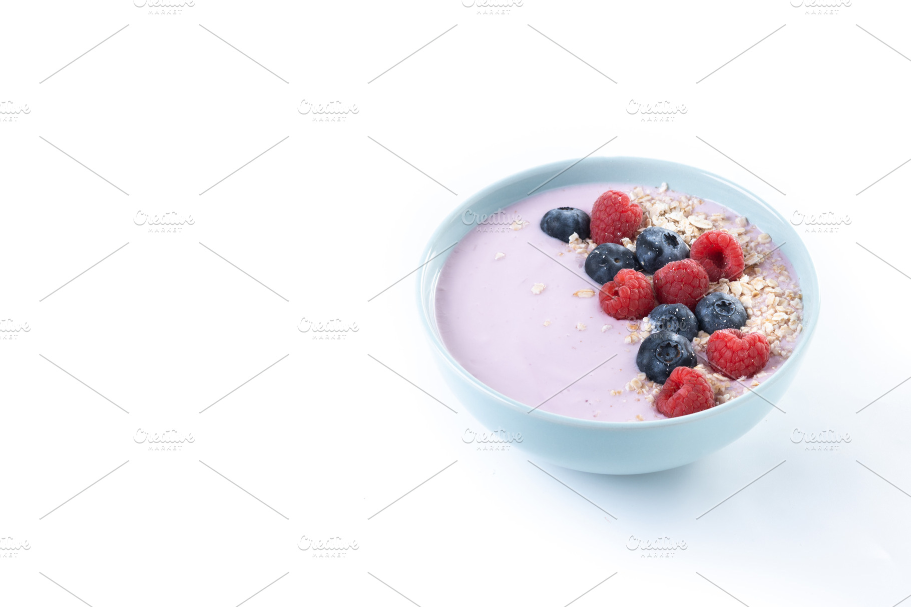 Healthy smoothie bowl with berries, a Food & Drink Photo by etorres69