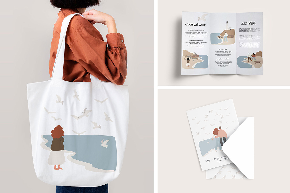 coastal landscape creator clipart, a Person Illustration by LyubovZaytseva (Photo 10 of 18)