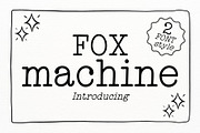 Fox Machine Font, a Slab Serif Font by Fox7 By Rattana (Thumbnail 1 of 11)