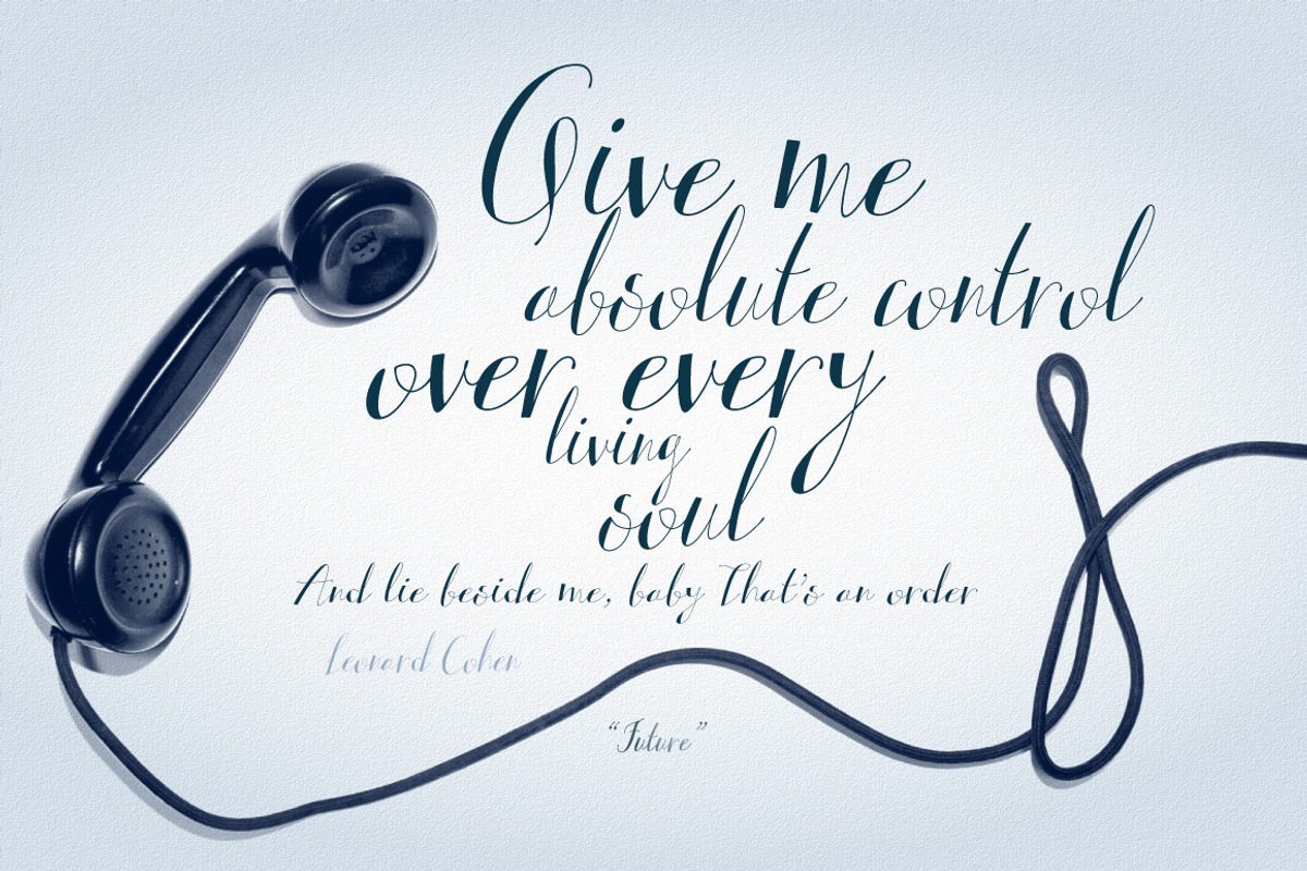 Contrast hand font Alterscript preview 4