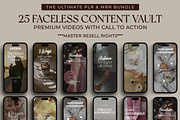 25 Faceless Reels Templates MRR, a Social Media Template by Blank Studio (Thumbnail 1 of 6)