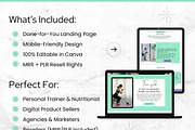 Personal Trainer Canva Website, a Landing Page Template by Digital Content Mix (Thumbnail 2 of 6)