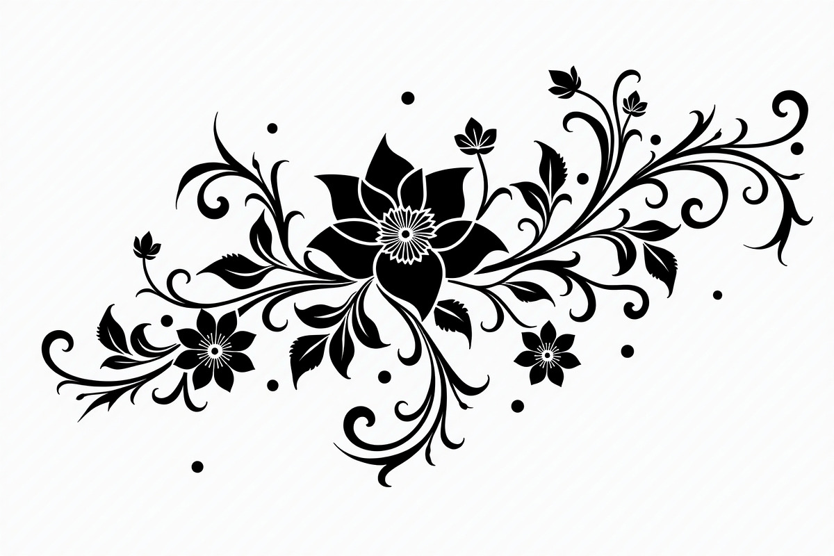 Ornamental Flower Designs, an Illustration by yasushie (Photo 18 of 20)