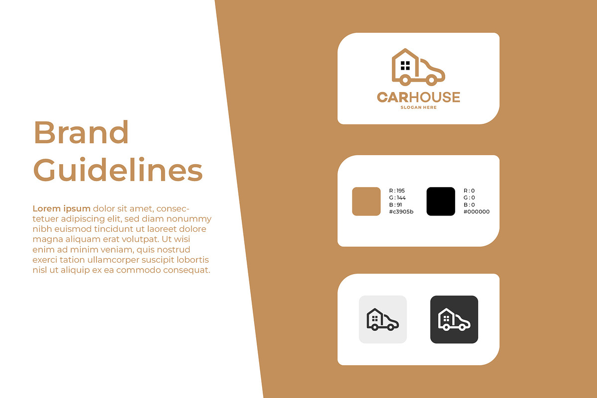 Set of Simple Car House Garage logo, a Branding & Logo Template by Lucky Creative (Photo 4 of 5)