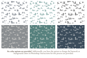 Refined Pirate Toile de Jouy Print, a Background Graphic by Hughes Studio (Thumbnail 2 of 8)