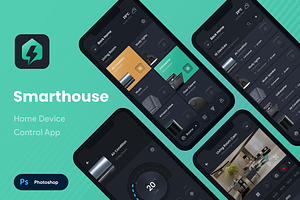 Smart Home Control App UI