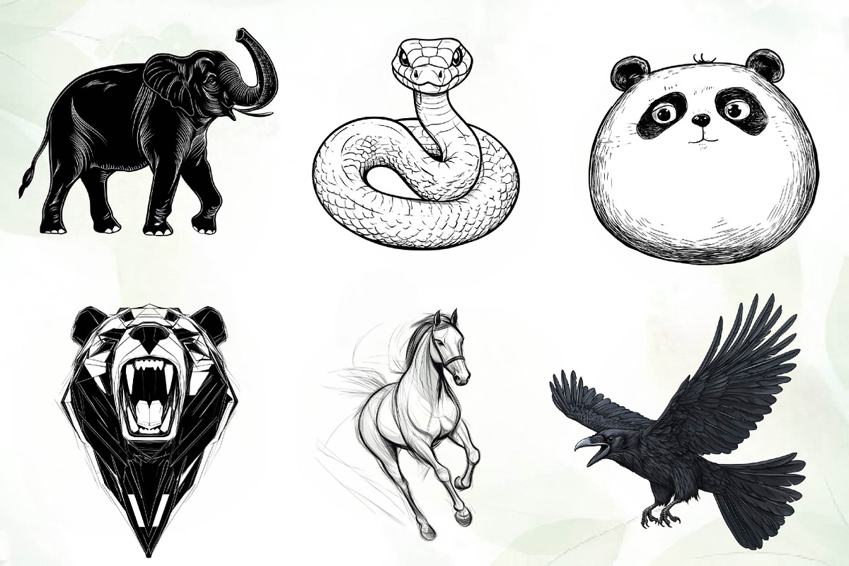 Black Animals icon clipart, an Illustration by CreationArt (Photo 4 of 5)