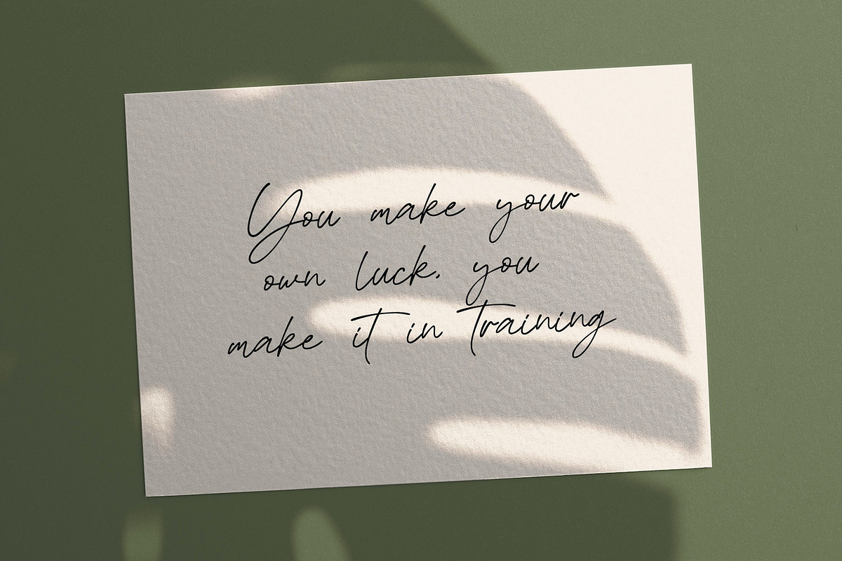 Asthacy Reny - Handwritten Font, a Script Font by StringLabs (Photo 6 of 9)